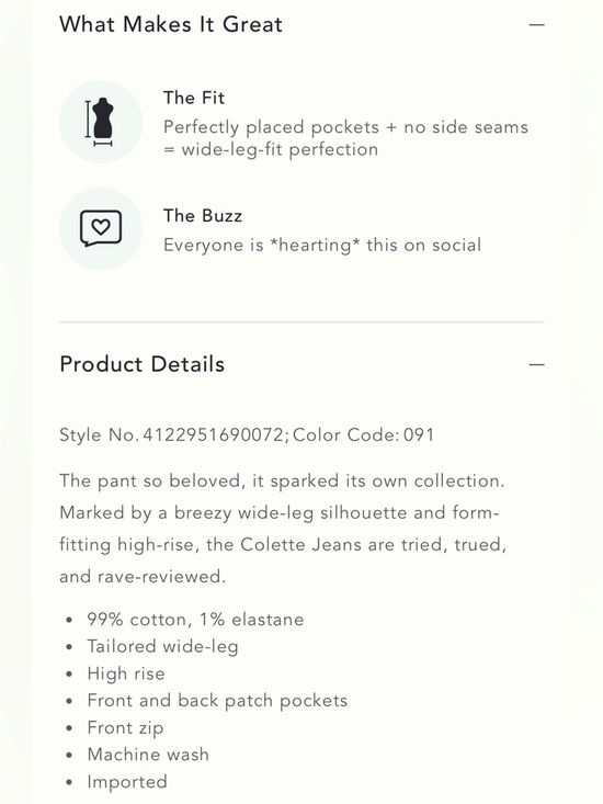 Anthropologie | The Colette Crop Wide-Leg Jeans by Maeve - Picture 3 of 16